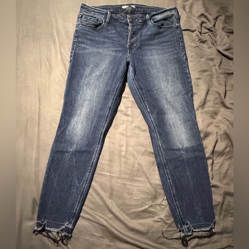 Old Navy Dark Blue Ankle Skinny Jeans